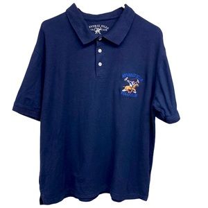 Beverly Hills Polo Club Shirt XL Navy with embroidered chest logo and Number 5